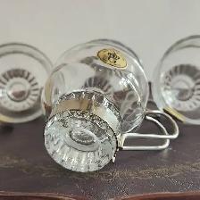 Vintage Italian Glass Demitasse Espresso Coffee Cups - Photo 4