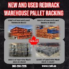 We sell new and used pallet racking in Mississauga