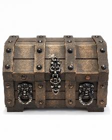 Vintage Large Pirate’s Treasure Chest Jewelry Box - Photo 4