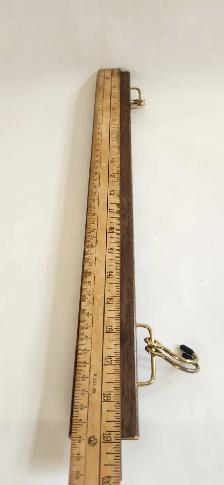 Vintage Brass Hook Tie Belt Wall Rack - Photo 3