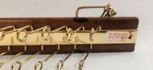Vintage Brass Hook Tie Belt Wall Rack - Photo 6