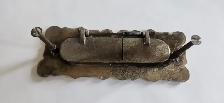 Victorian Brass Mail Letters Door Slot Mail Plaque - Photo 2