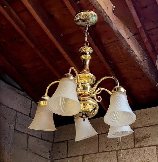 Vintage Brass Chandelier