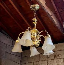 Vintage Brass Chandelier