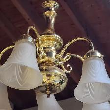 Vintage Brass Chandelier - Photo 2
