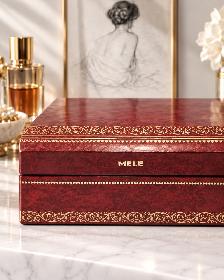 Vintage Mele Tiered Leather Jewelry Box - Photo 2