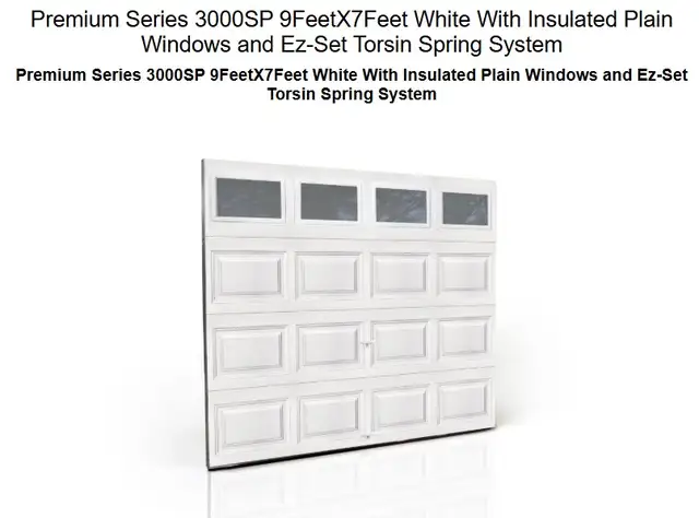 Clopay 9'x7' Garage Door (Scratch & Dent)