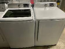 Laveuse sécheuse top load blanche grande capacité Samsung