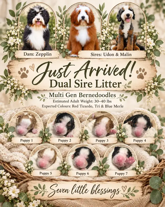 multi gen Bernedoodles