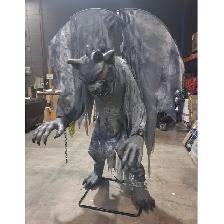 7.3 ft Animated Gargoyle Head does not move