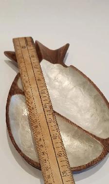 Vintage Capiz Shell Pineapple Catchall Dish - Photo 6