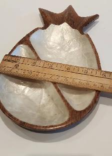 Vintage Capiz Shell Pineapple Catchall Dish - Photo 7