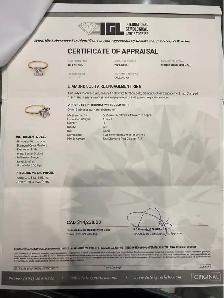 Natural Princess Cut Diamond 1.54 Carat J-SI2 in 18k Gold - Photo 4
