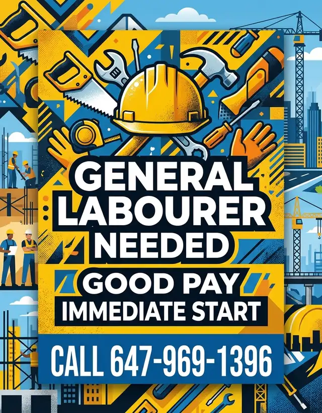 Urgent Job for General Labourer available! AJAX and SCARBORUGH