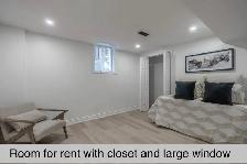 Newly Constructed 1-Bedroom Basement Apartment for Rent