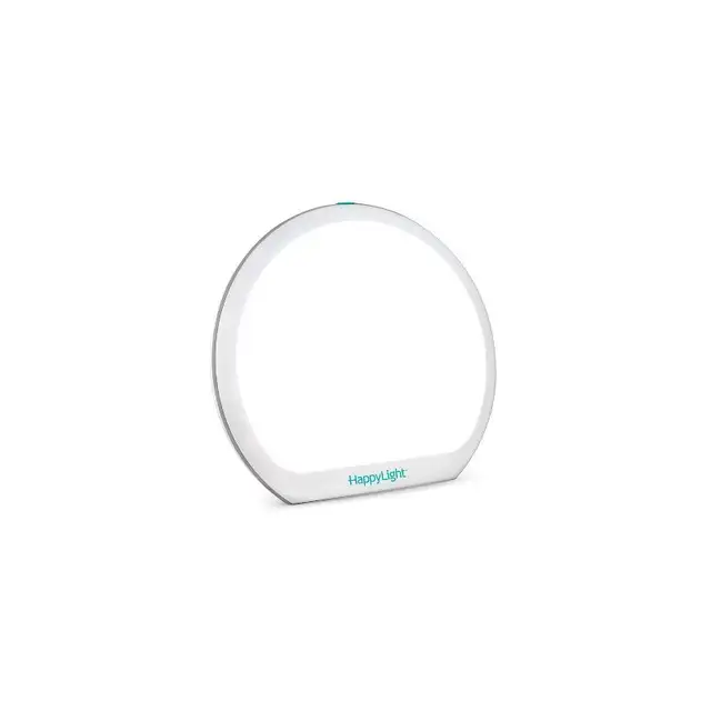 Verilux HappyLight Alba Round UV-Free LED Light Therapy Lamp 10,