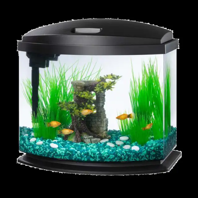 Aqueon LED MiniBow Kit with SmartClean Technology, 5 Gallon, 008