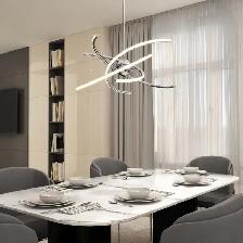 Artika Silvio Modern LED Pendant Light, 1800 Lumens, Color-Tunab - Photo 2