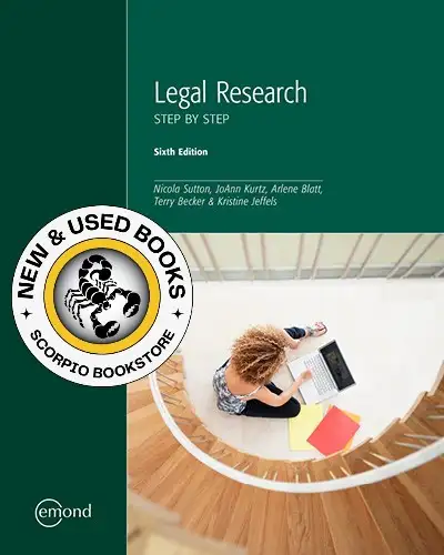 Legal Research Step by Step 6th Edition Becker 9781774627068