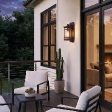 Canarm Brett 1-Light Outdoor Wall Light, Oil Rubbed Bronze with - Photo 3