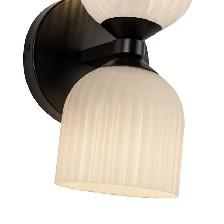Kuzco Nelly 12 in. Wall/Vanity Light, Matte Black with Glossy Ri - Photo 4