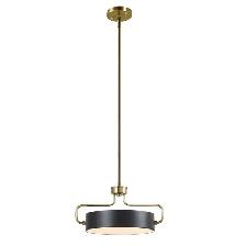 Loxley Rowe Libra Integrated LED Pendant Light, Matte Black and