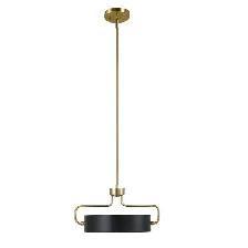 Loxley Rowe Libra Integrated LED Pendant Light, Matte Black and - Photo 2