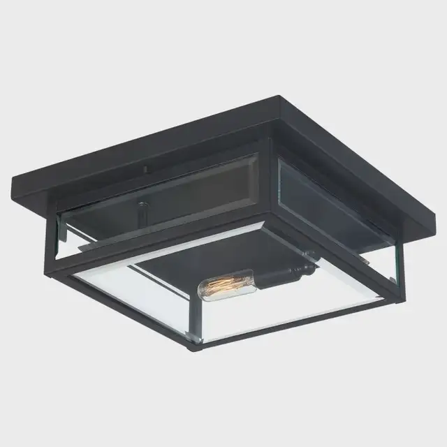 Ashley Harbour Harlow Indoor/Outdoor LED Flush Mount Light, Matt