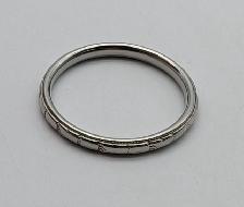 (B6463) Ring White Gold 19K 2.7 Grams Size7.25 - Photo 4