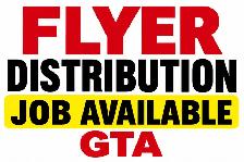 Part-Time Flyer Distribution Job Available – GTA