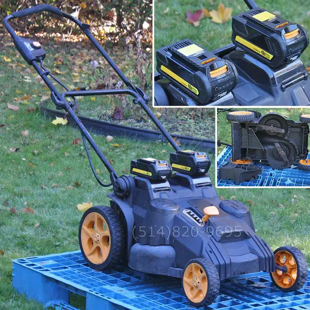 Batterie 40V Poulan Husqvarna avec tondeuse électrique sans fil