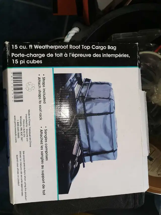 15 cu ft weather proof top catgo bag