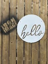 Hello Sign Home & Garden Decor