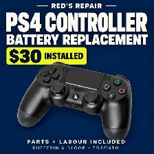 PS4 Controller Battery Replacement - $30 | Toronto
