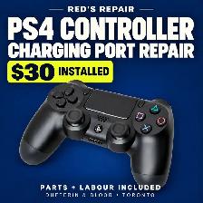 PS4 DualShock 4 USB Charging Port / Board Repair - Toronto