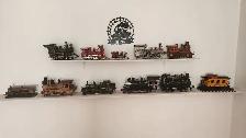 HAND MADE TRAIN ENGINES COLLECTION WITH CABOOSE..