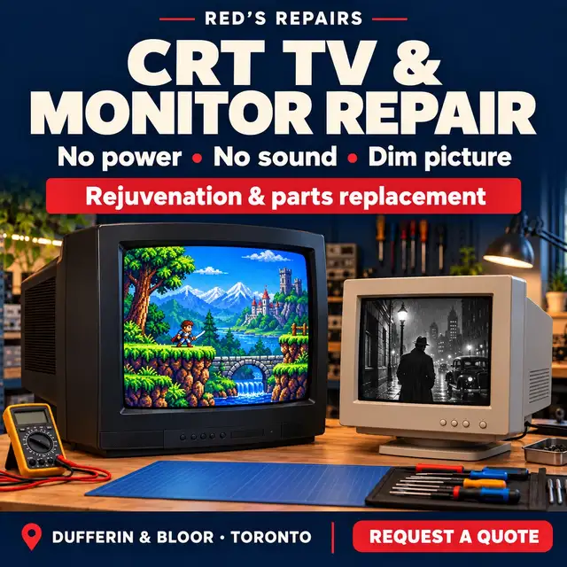 CRT TV & Monitor Repair - Toronto | Red's Repairs