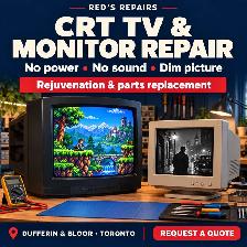 CRT TV & Monitor Repair - Toronto | Red's Repairs