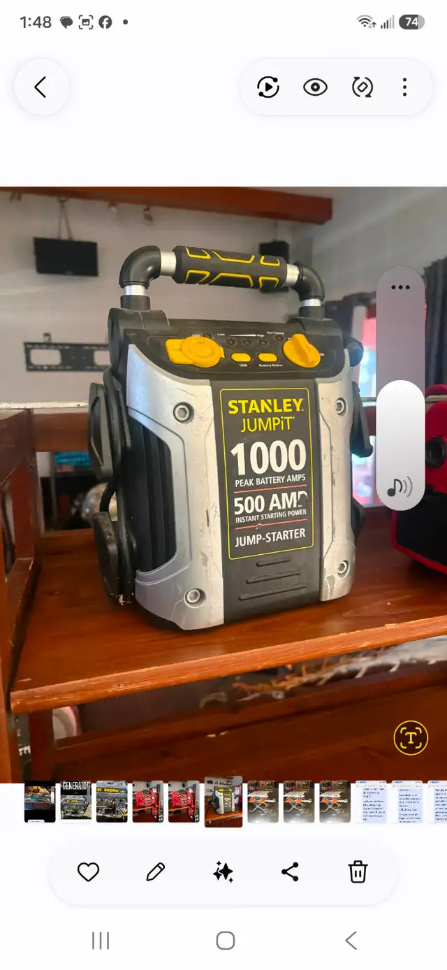 Stanley jump start  /battery charger