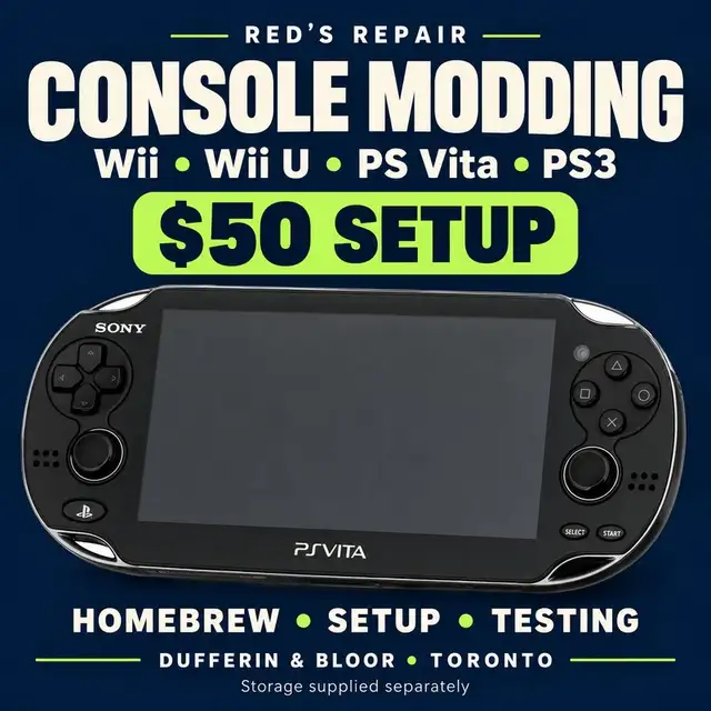 Wii / Wii U / PS Vita / PS3 Modding & Homebrew - $50 Toronto