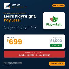 Playwright Automation Testing Course – Special Offer $699 | STEP