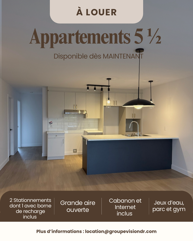 DEUX MOIS GRATUITS - 5 1/2 à  St-Cyrille-de-Wendover