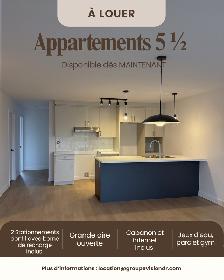 DEUX MOIS GRATUITS - 5 1/2 à  St-Cyrille-de-Wendover