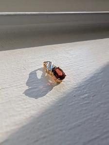 Brand New Silver Garnet Pendant For Sale - Photo 3