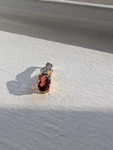 Brand New Silver Garnet Pendant For Sale - Photo 4
