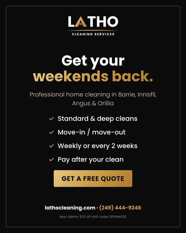 House Cleaning Barrie – $30 Off First Clean–Pay After Your Clean