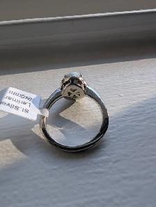 Brand New Silver Natural Larimar Ring For Sale - Photo 5