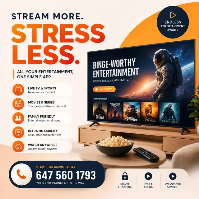 Super-Fast 4K TV Entertainment – Premium Quality