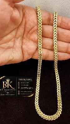 10K yellow Gold Franco Chain # R 72 - Photo 4
