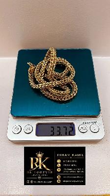 10K yellow Gold Franco Chain # R 72 - Photo 5